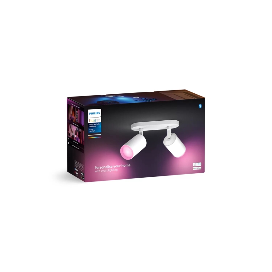 Philips - LED RGBW Hämardatav kohtvalgusti Hue FUGATO 2xGU10/4,2W/230V 2000-6500K valge