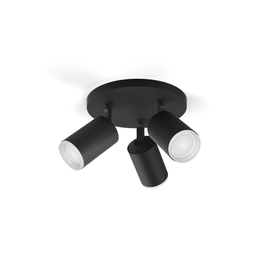 Philips - LED RGBW Hämardatav kohtvalgusti Hue FUGATO 3xGU10/4,2W/230V 2000-6500K must