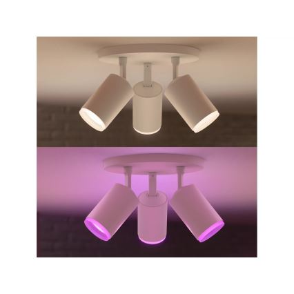 Philips - LED RGBW Hämardatav kohtvalgusti Hue FUGATO 3xGU10/4,2W/230V 2000-6500K valge