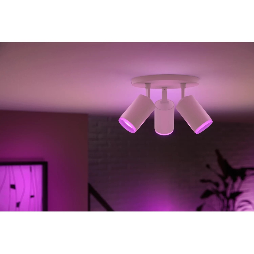 Philips - LED RGBW Hämardatav kohtvalgusti Hue FUGATO 3xGU10/4,2W/230V 2000-6500K valge