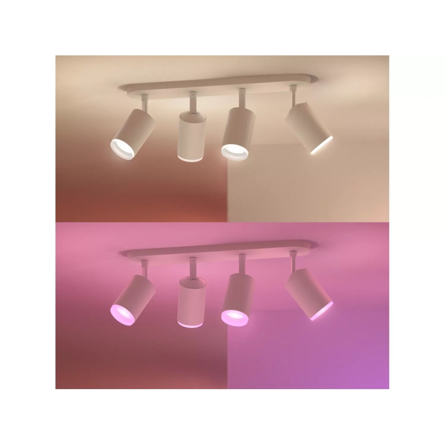 Philips - LED RGBW Hämardatav kohtvalgusti Hue FUGATO 4xGU10/4,2W/230V 2000-6500K valge