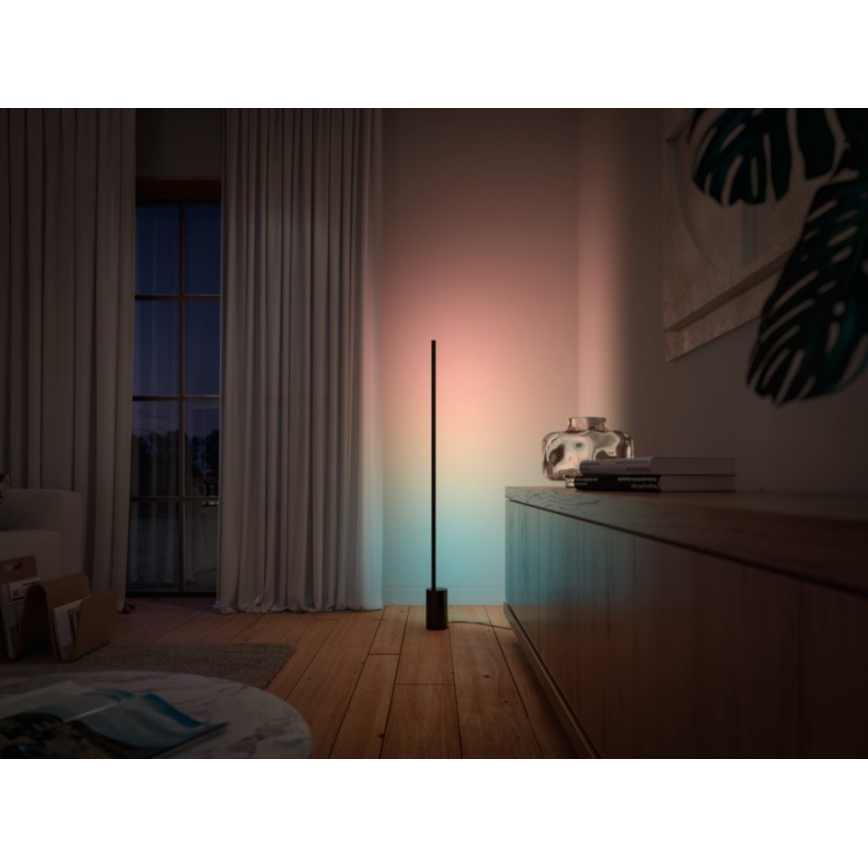 Philips - LED RGBW Hämardatav põrandalamp Hue SIGNE LED/29W/230V 2000-6500K must
