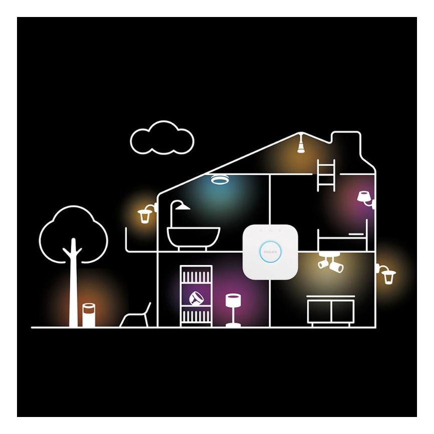 Philips - LED RGBW Hämardatav põrandalamp Hue SIGNE LED/29W/230V 2000-6500K must