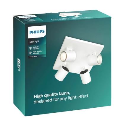 Philips - LED RGBW hämardatav spottvalgusti RUNNER 4xGU10/6,5W/230V 2700-6500K valge