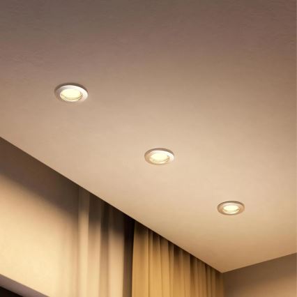 Philips - LED RGBW hämardatav süvisvalgusti PERIDOT 1xGU10/6,5W/230V 2700-6500K hõbedane