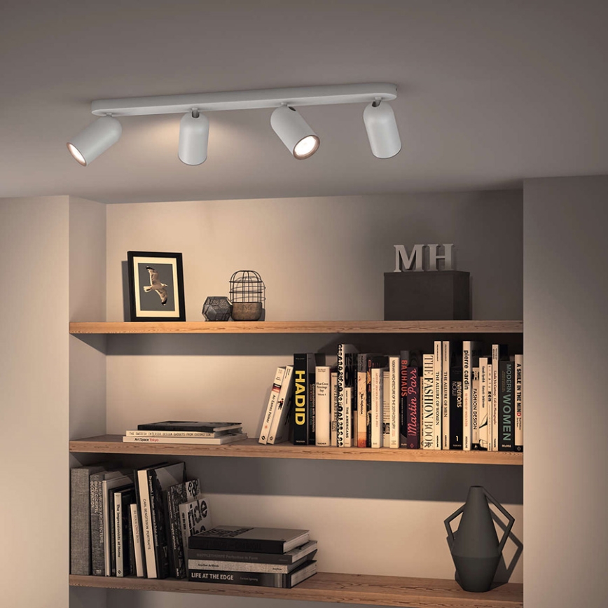 Philips - LED RGBW hämardatav suunavalgusti PONGEE 4xGU10/4,8W/230V 3000K valge + kaugjuhtimispult