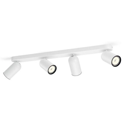 Philips - LED RGBW hämardatav suunavalgusti PONGEE 4xGU10/4,8W/230V 3000K valge + kaugjuhtimispult