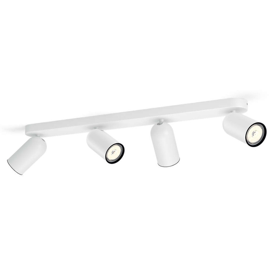 Philips - LED RGBW hämardatav suunavalgusti PONGEE 4xGU10/4,8W/230V 3000K valge + kaugjuhtimispult