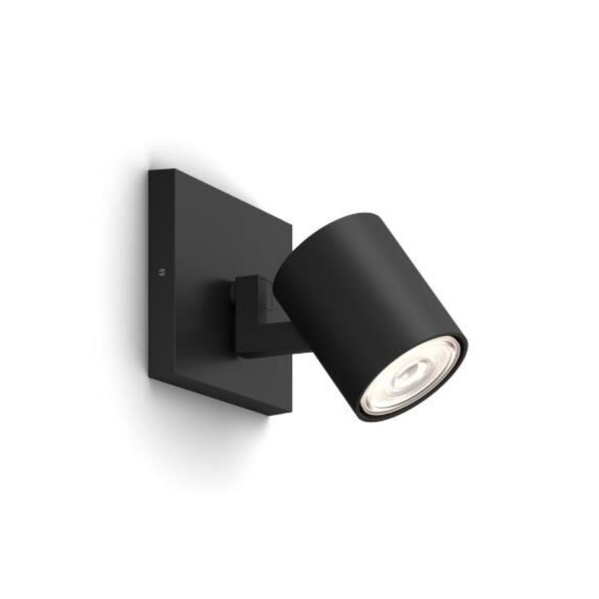 Philips - RUNNER LED RGBW hämardatav suunavalgusti 1xGU10/6,5W/230V 2700-6500K must