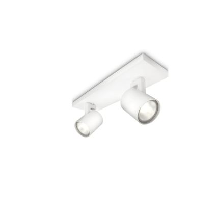 Philips - LED RGBW hämardatav suunavalgusti RUNNER 2xGU10/6,5W/230V 2700-6500K valge