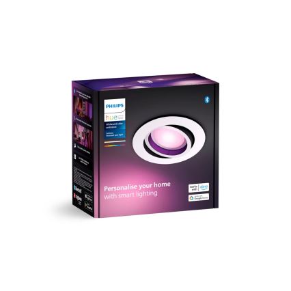Philips - LED RGBW Hämardatav süvistatav valgusti Hue CENTURA 1xGU10/4,2W/230V 2000-6500K