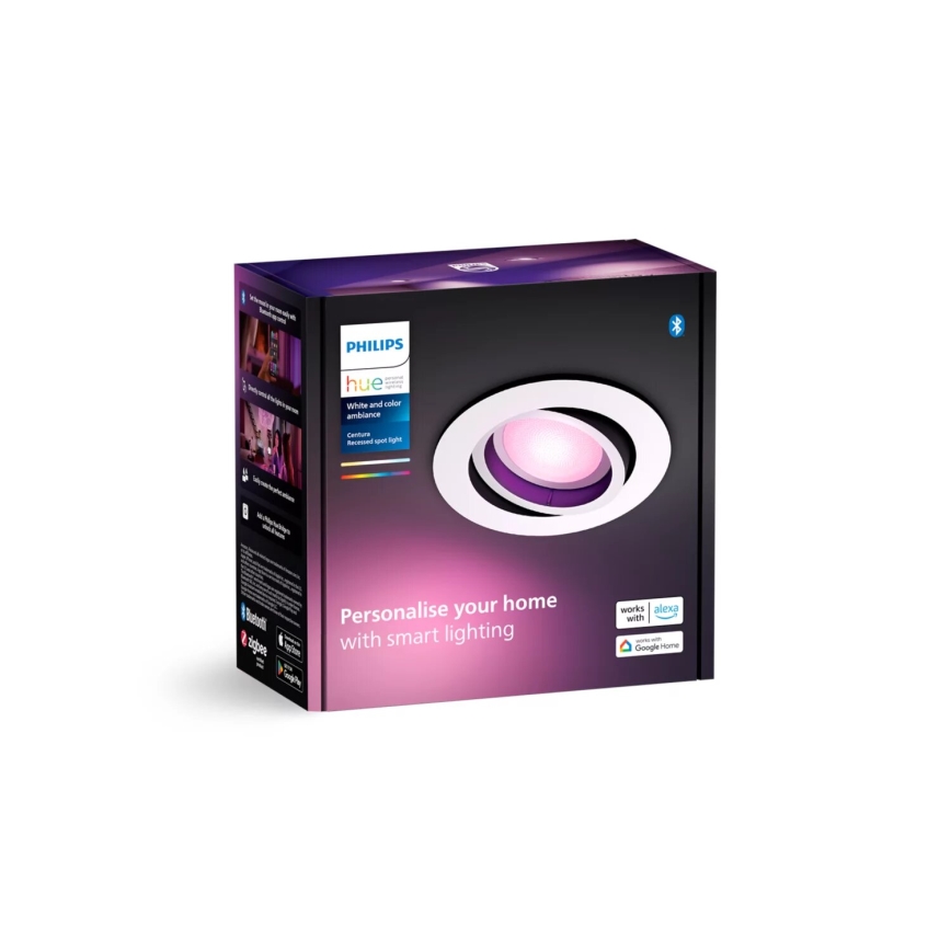 Philips - LED RGBW Hämardatav süvistatav valgusti Hue CENTURA 1xGU10/4,2W/230V 2000-6500K
