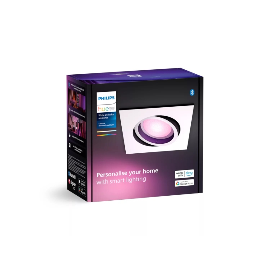 Philips - LED RGBW Hämardatav süvistatav valgusti Hue CENTURA 1xGU10/4,2W/230V 2000-6500K