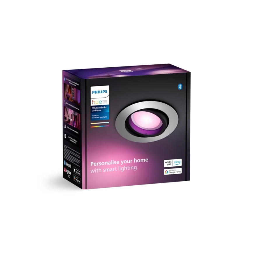 Philips - LED RGBW Hämardatav süvistatav valgusti Hue CENTURA 1xGU10/4,2W/230V 2000-6500K