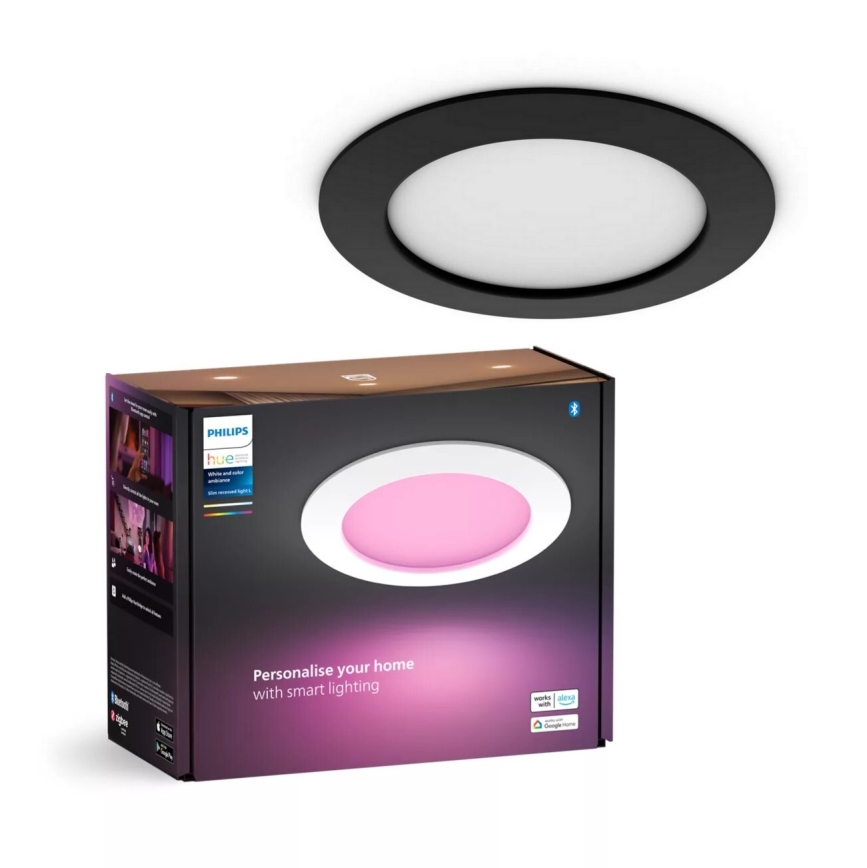 Philips - LED RGBW Hämardatav süvistatav valgusti vannituppa Hue SLIM LED/12W/230V IP44 2200-6500K