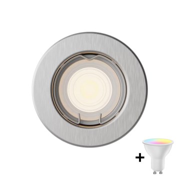 Philips - LED RGBW hämardatav süvisvalgusti PERIDOT 1xGU10/6,5W/230V 2700-6500K hõbedane
