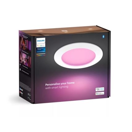 Philips - LED RGBW Hämardatav süvistatav valgusti vannituppa Hue SLIM LED/12W/230V IP44 2200-6500K