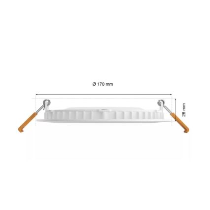 Philips - LED RGBW Hämardatav süvistatav valgusti vannituppa Hue SLIM LED/12W/230V IP44 2200-6500K