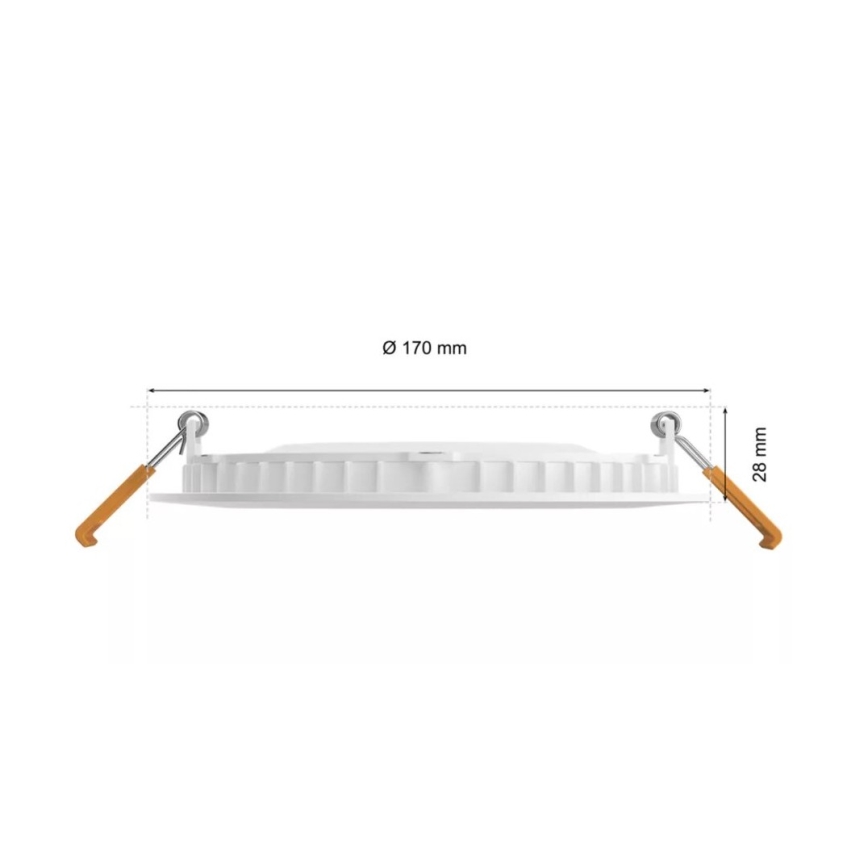 Philips - LED RGBW Hämardatav süvistatav valgusti vannituppa Hue SLIM LED/12W/230V IP44 2200-6500K