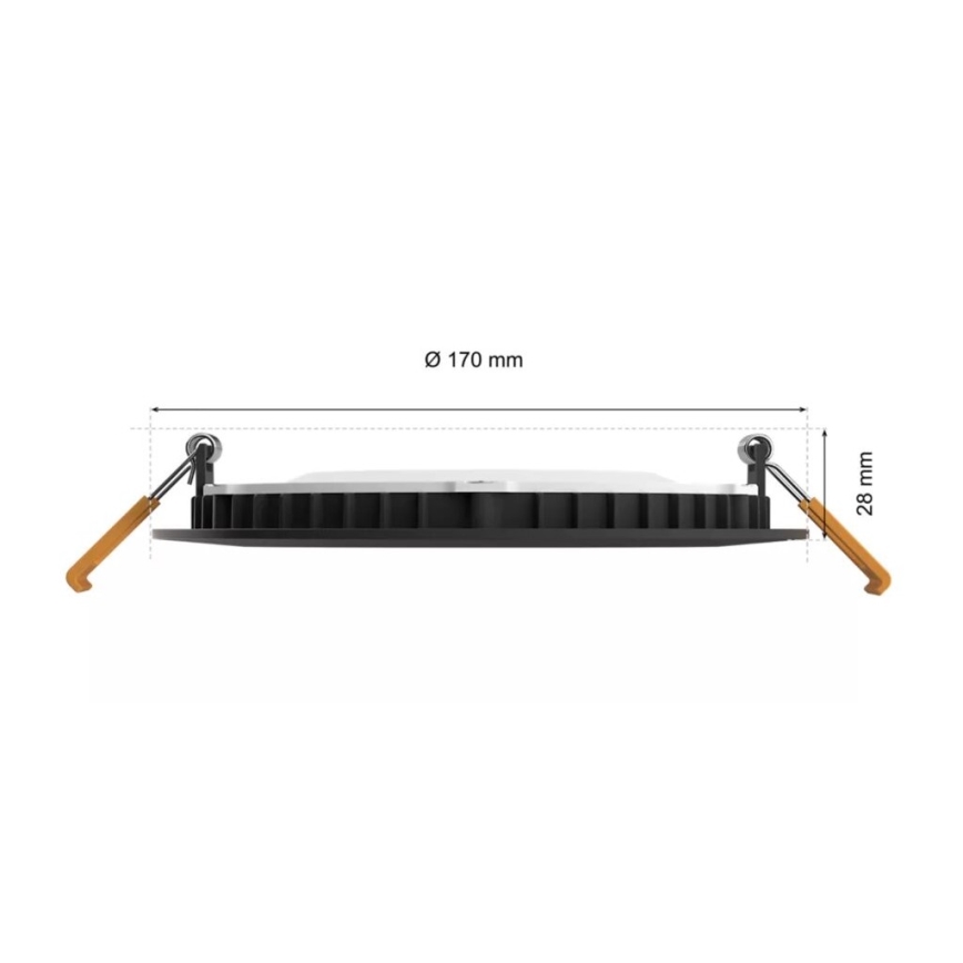 Philips - LED RGBW Hämardatav süvistatav valgusti vannituppa Hue SLIM LED/12W/230V IP44 2200-6500K