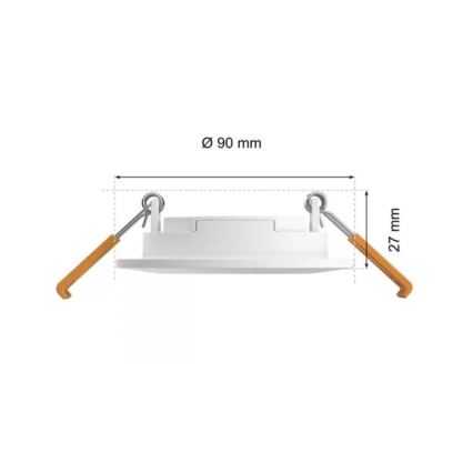 Philips - LED RGBW Hämardatav süvistatav valgusti vannituppa Hue SLIM LED/8,3W/230V 2000-6500K IP44 valge