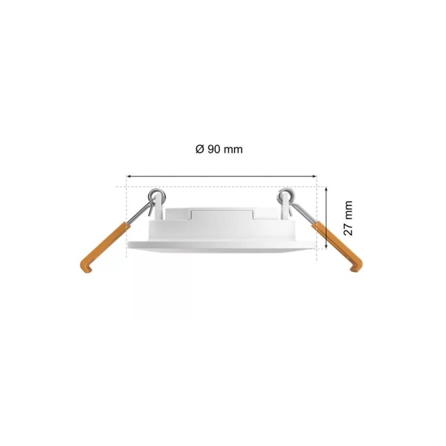 Philips - LED RGBW Hämardatav süvistatav valgusti vannituppa Hue SLIM LED/8,3W/230V 2000-6500K IP44 valge