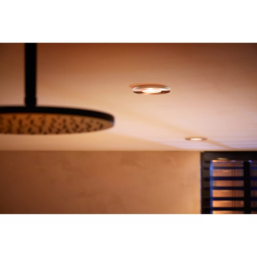 Philips - LED RGBW Hämardatav süvistatav valgusti vannituppa Hue XAMENTO 1xGU10/4,2W/230V 2000-6500K IP44