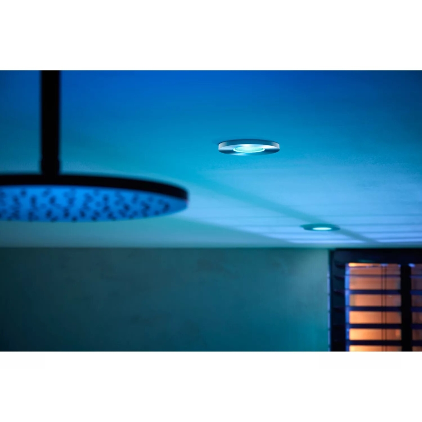 Philips - LED RGBW Hämardatav süvistatav valgusti vannituppa Hue XAMENTO 1xGU10/4,2W/230V 2000-6500K IP44