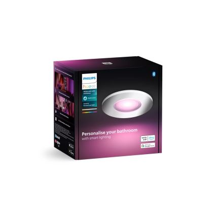 Philips - LED RGBW Hämardatav süvistatav valgusti vannituppa Hue XAMENTO 1xGU10/4,2W/230V 2000-6500K IP44
