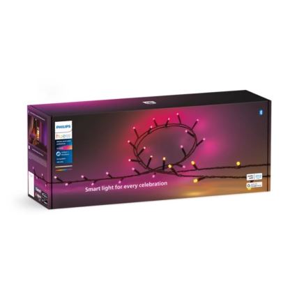 Philips - LED RGBW Hämardatav väli valguskett HUE WHITE AND COLOR AMBIANCE 500xLED 44,4 m 2000-6500K IP54