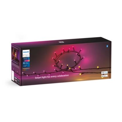 Philips - LED RGBW Hämardatav väli valguskett HUE WHITE AND COLOR AMBIANCE 500xLED 44,4 m 2000-6500K IP54