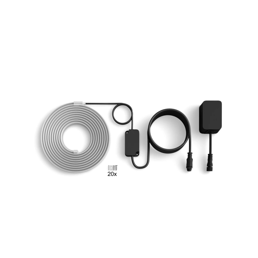 Philips - LED RGBW hämardatav välisvalgustusriba Hue FLUX 5m LED/30W/230V 2200-6500K IP67 + liikumisandur