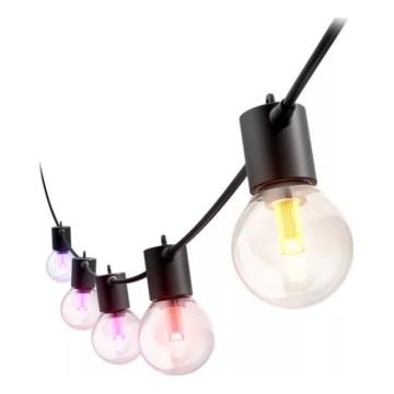 Philips - LED RGBW hämardatav välisvalgustuse valguskett Hue FESTAVIA, 30× LED, 21 m, IP65