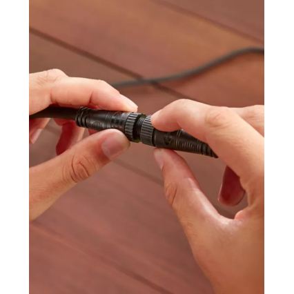 Philips - LED RGBW hämardatav välisvalgustuse valguskett Hue FESTAVIA, 30× LED, 21 m, IP65