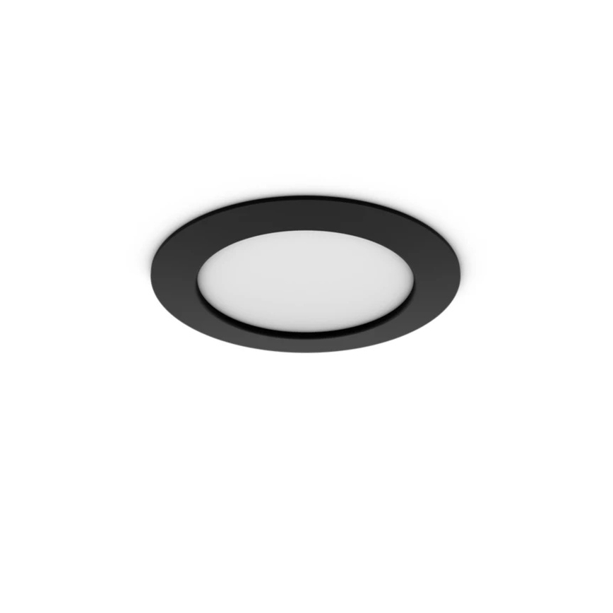 Philips - LED RGBW hämardatav vannitoa sissepaigaldatav laevalgusti Hue SLIM LED/12W/230V 1000-20000K must IP44