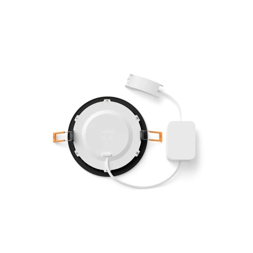 Philips - LED RGBW hämardatav vannitoa sissepaigaldatav laevalgusti Hue SLIM LED/12W/230V 1000-20000K must IP44