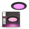 Philips - LED RGBW hämardatav vannitoa sissepaigaldatav laevalgusti Hue SLIM LED/12W/230V 1000-20000K must IP44