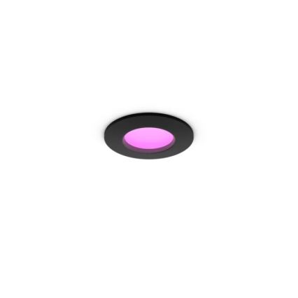 Philips - LED RGBW hämardatav vannitoa süvistatud laevalgusti Hue SLIM LED/8,3W/230V 1000-20000K must P44