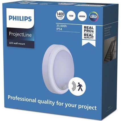 Philips - LED Seinavalgusti anduriga PROJECTLINE LED/15W/230V IP54