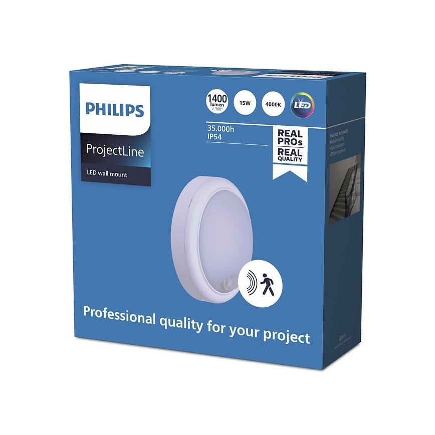 Philips - LED Seinavalgusti anduriga PROJECTLINE LED/15W/230V IP54