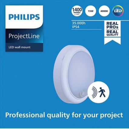 Philips - LED Seinavalgusti anduriga PROJECTLINE LED/15W/230V IP54