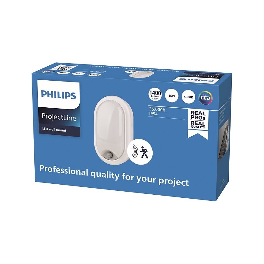 Philips - LED Seinavalgusti anduriga PROJECTLINE LED/15W/230V IP54