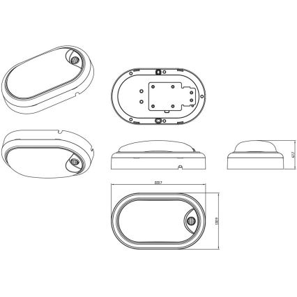 Philips - LED Seinavalgusti anduriga PROJECTLINE LED/15W/230V IP54