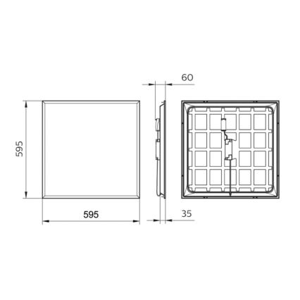 Philips - LED Süvistatav paneel LEDINAIRE LED/34W/230V 60x60 cm 4000K