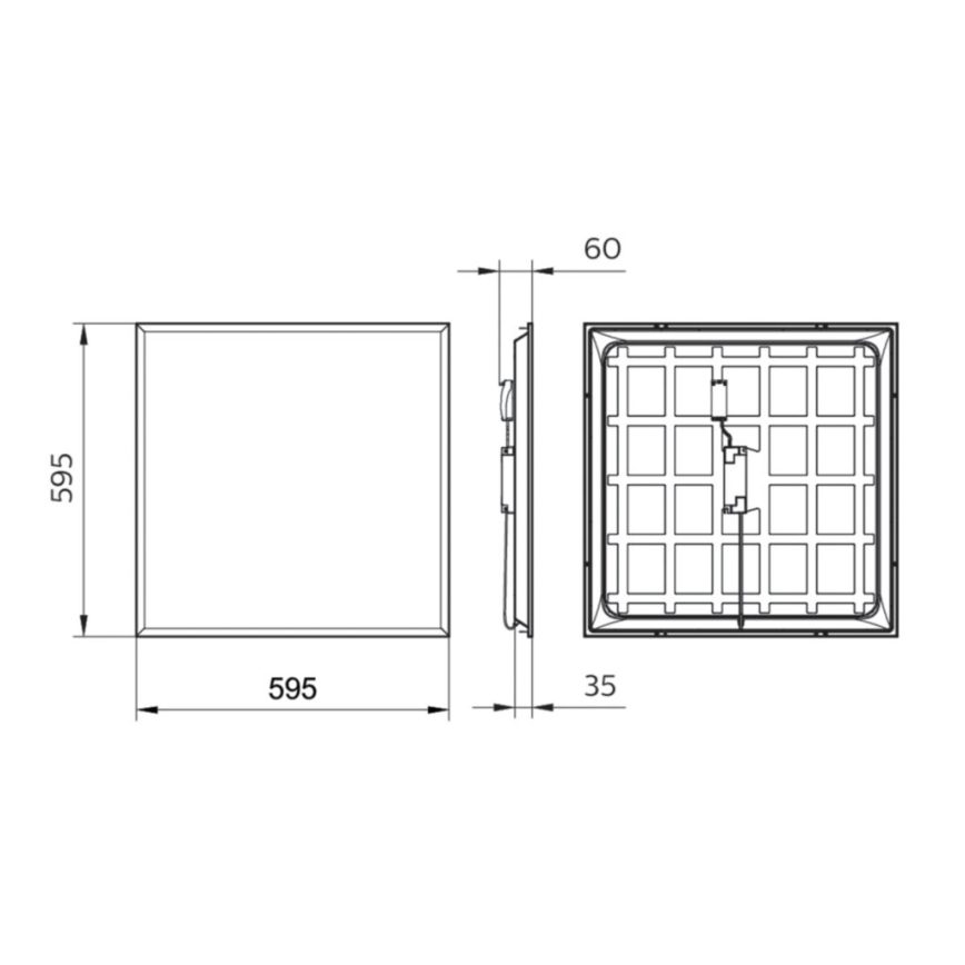 Philips - LED Süvistatav paneel LEDINAIRE LED/34W/230V 60x60 cm 4000K