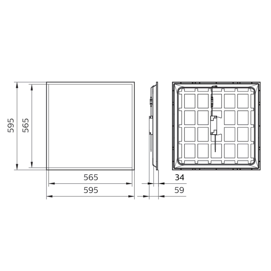 Philips - LED Süvistatav valguspaneel LED/34W/230V 4000K UGR&lt;22 IP40