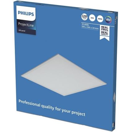 Philips - LED Süvistatav valguspaneel PROJECTLINE LED/36W/230V 59,5x59,5 cm