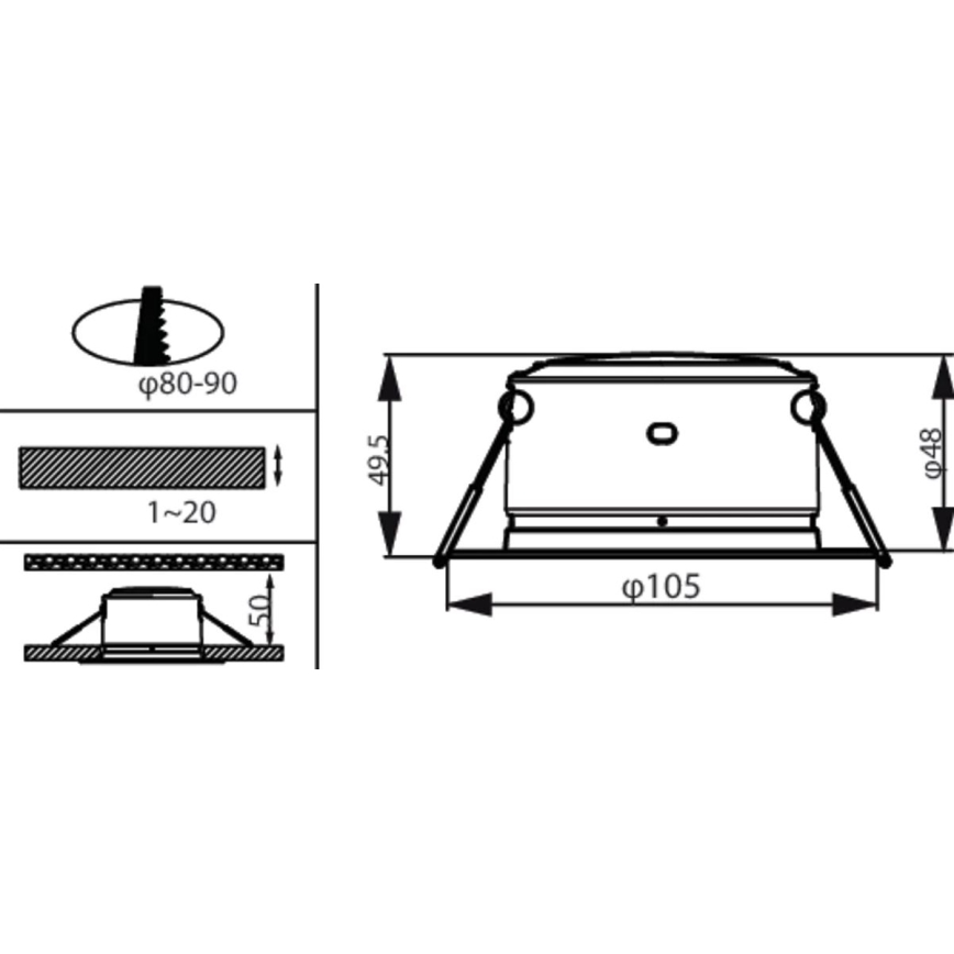 Philips - LED Süvistatav valgusti LED/2,2W/230V 3000K