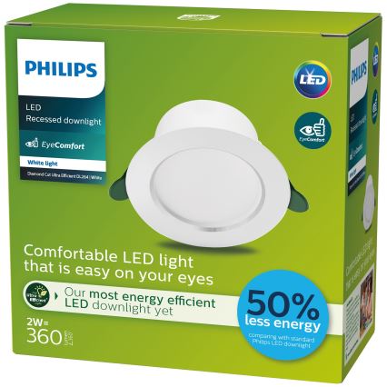 Philips - LED Süvistatav valgusti LED/2W/230V 3000K