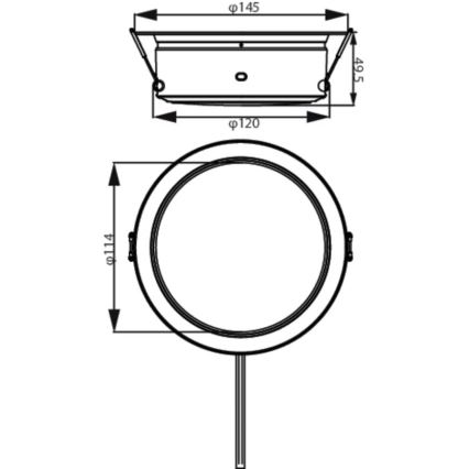 Philips - LED Süvistatav valgusti LED/4,8W/230V 3000K